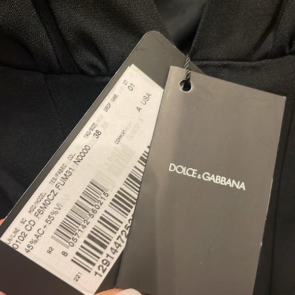 NWT, never been worn Dolce & Gabbana Cady with crystal-embellished DG logo - Picture 7 of 7